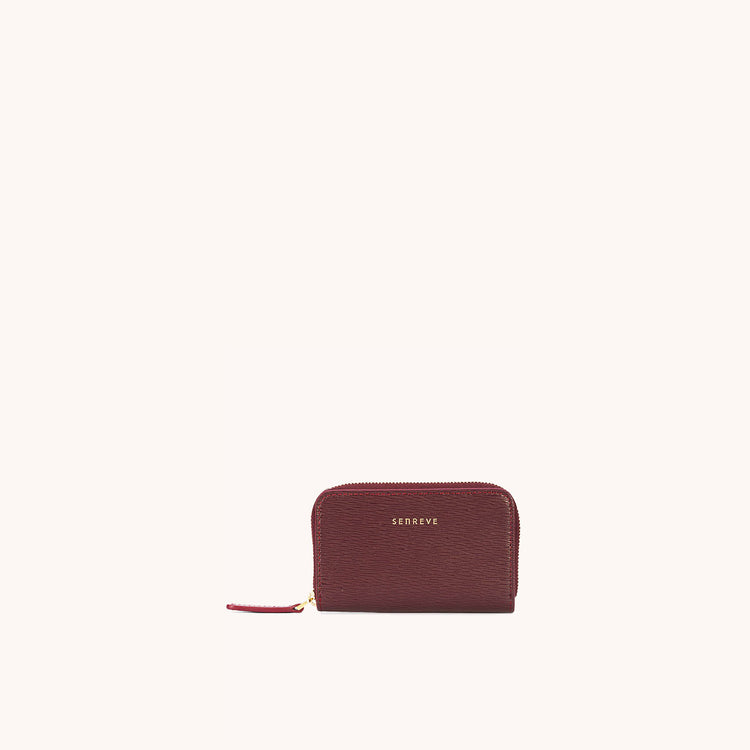 card wallet mimosa bordeaux front view