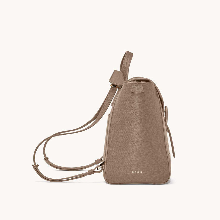 Maestra Bag Mimosa Latte with Gold Hardware Side View