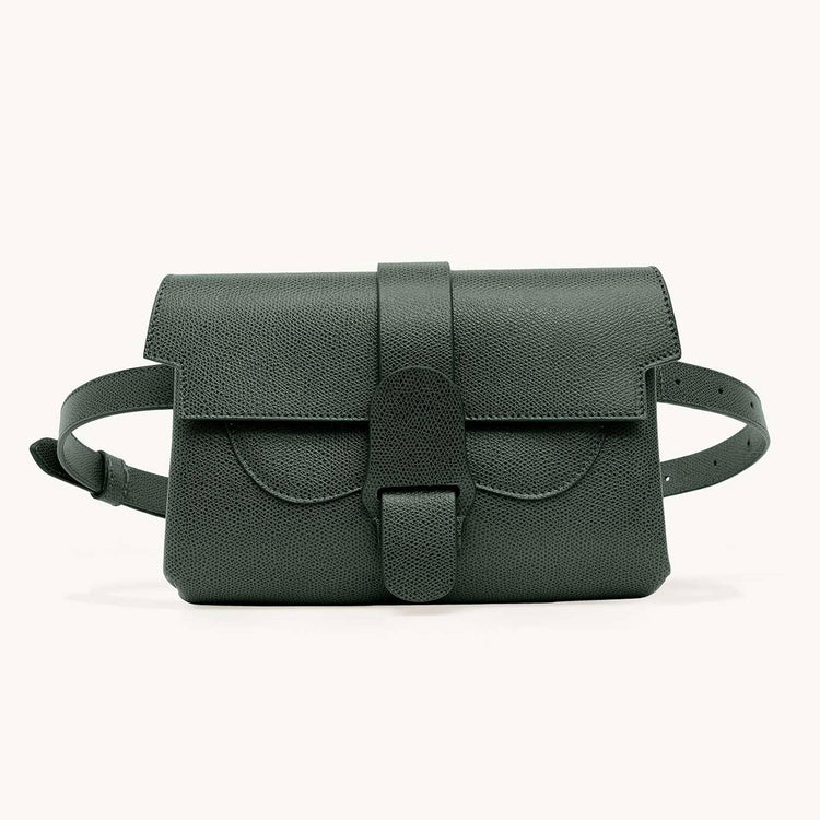 aria belt bag pebbled forest front view