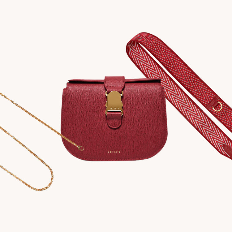 Cadence Crossbody Gift Set | Pebbled Merlot 2 main