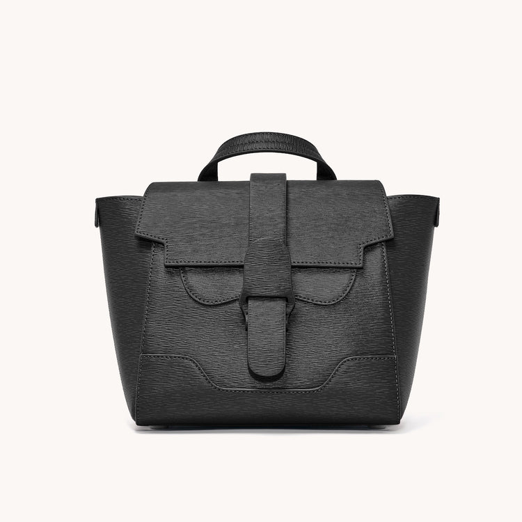 Mini Maestra Bag Mimosa Onyx with Silver Hardware Front