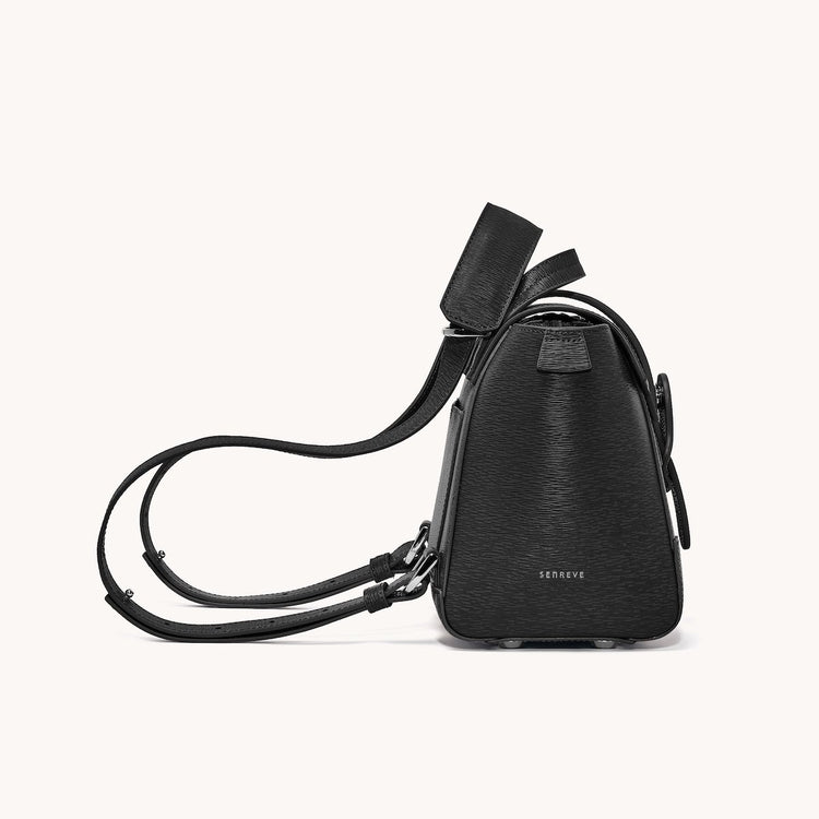 Mini Maestra Bag Mimosa Onyx with Silver Hardware Side
