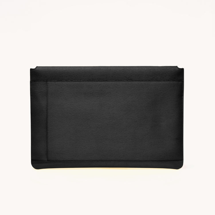 envelope laptop sleeve mimosa onyx back view with exterior sleeve