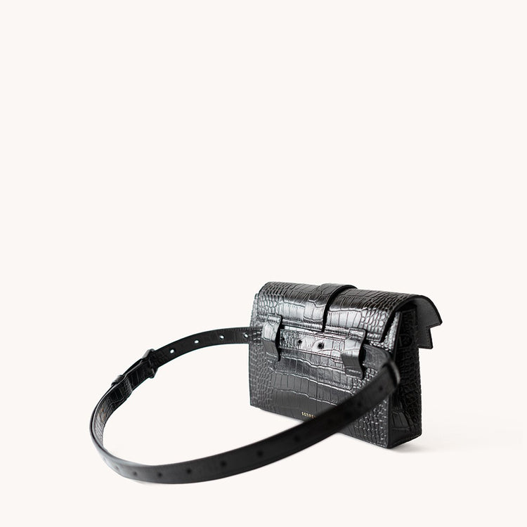 Aria Élevée Belt Bag | Vegan Amica Monochrome 2 main