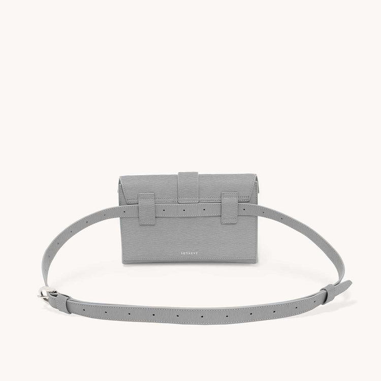 Senreve Aria Leather Belt Bag - Grey