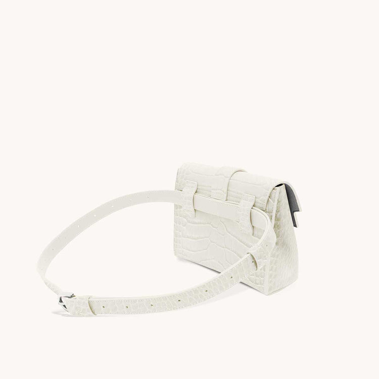 aria belt bag dragon cream side back view