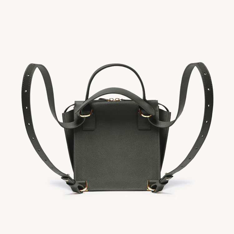 armonica bag pebbled forest back view