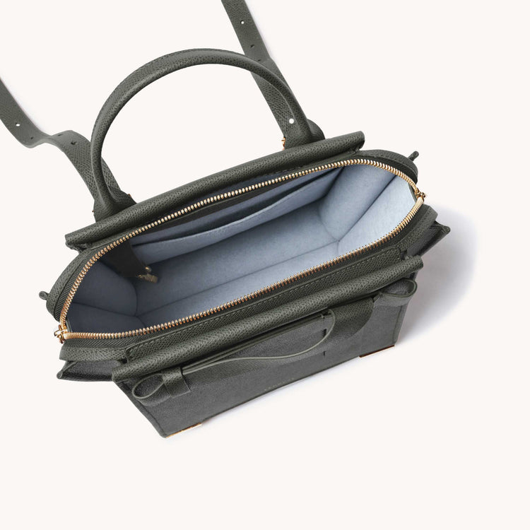 armonica bag pebbled forest interior view