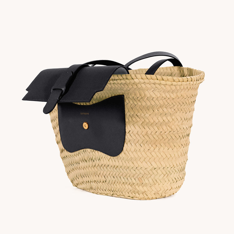 Amalfi Basket Tote | Raffia 2 main