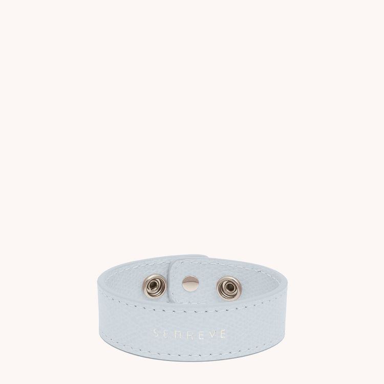 bracelet pouch pebbled ice leather strap