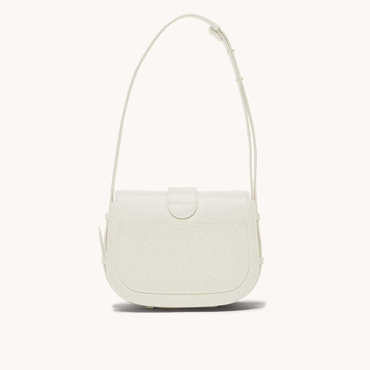 cadence crossbody pebbled cream back view