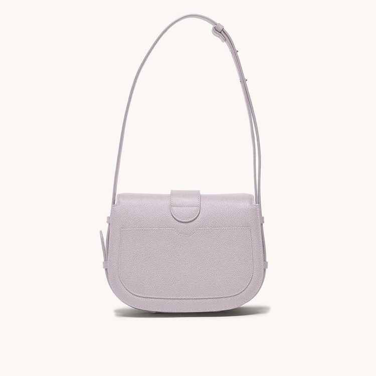 cadence crossbody pebbled lavender back view