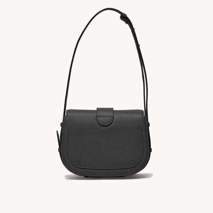 cadence crossbody pebbled noir back view