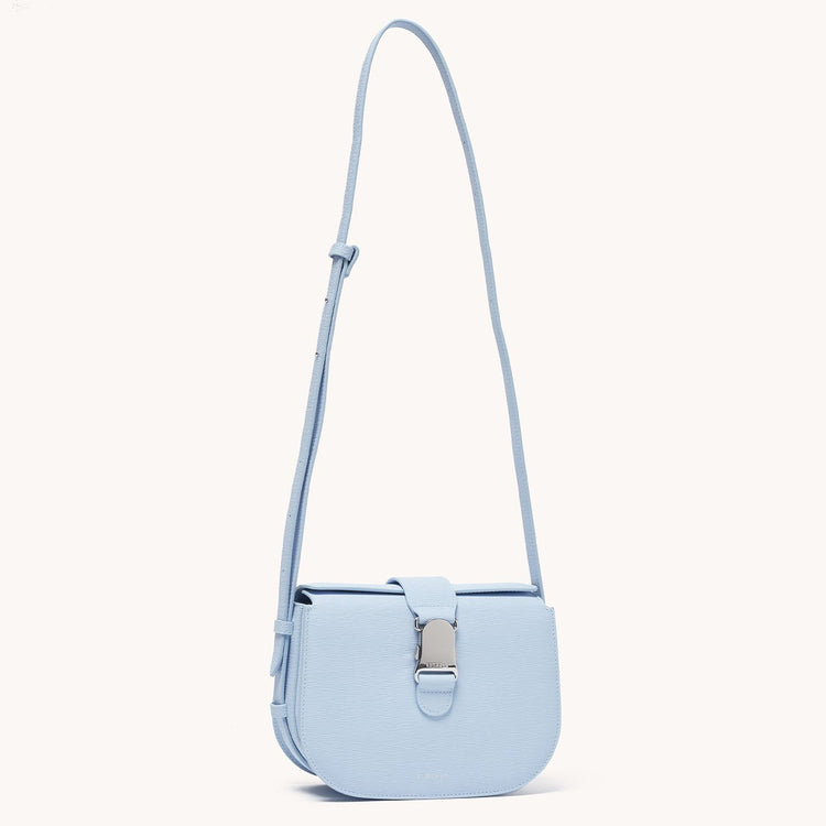 cadence crossbody vegan terra arctic side view with long strap