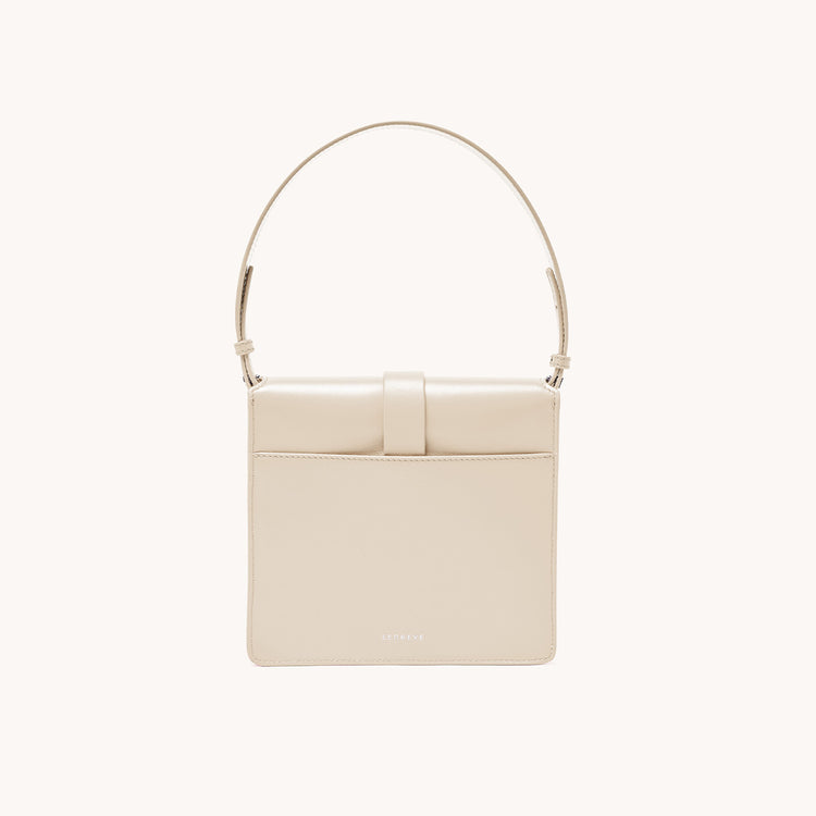 cavalla saddle bag in piatta ivory back view