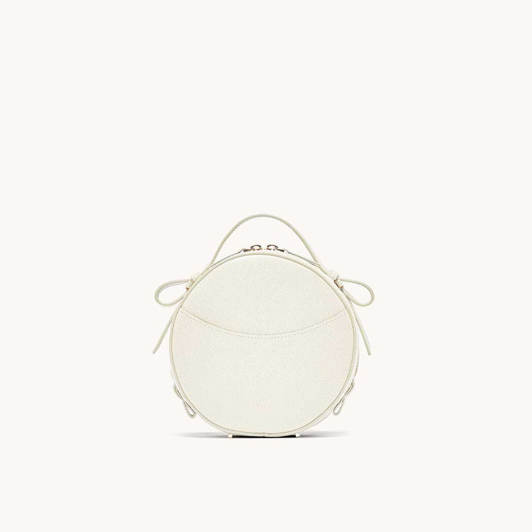 circa bag pebbled cream front view