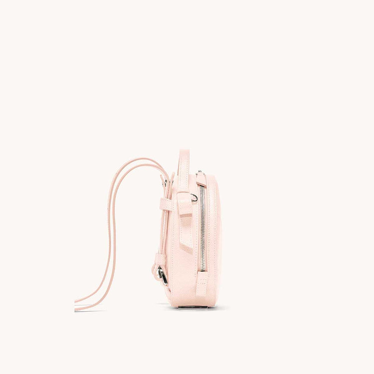 circa bag pebbled blush side view