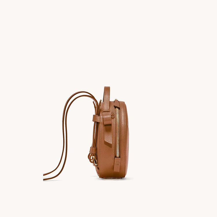 circa bag pebbled chestnut side view