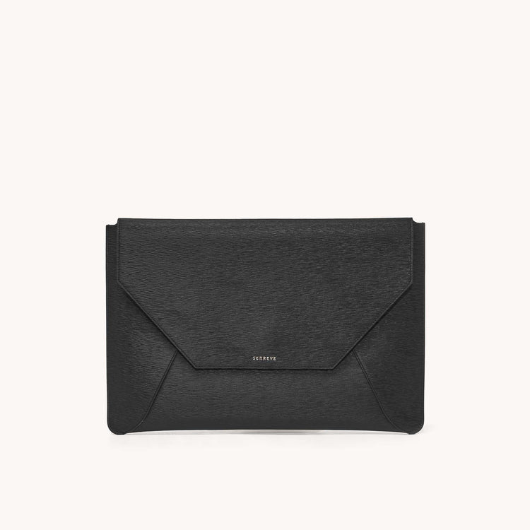 envelope laptop sleeve mimosa onyx front view