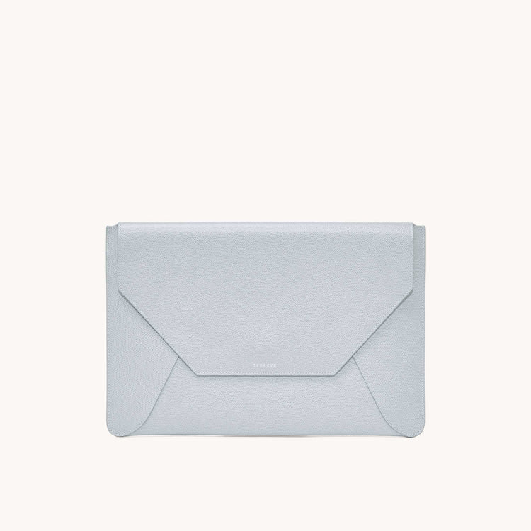 envelope laptop sleeve pebbled ice front view