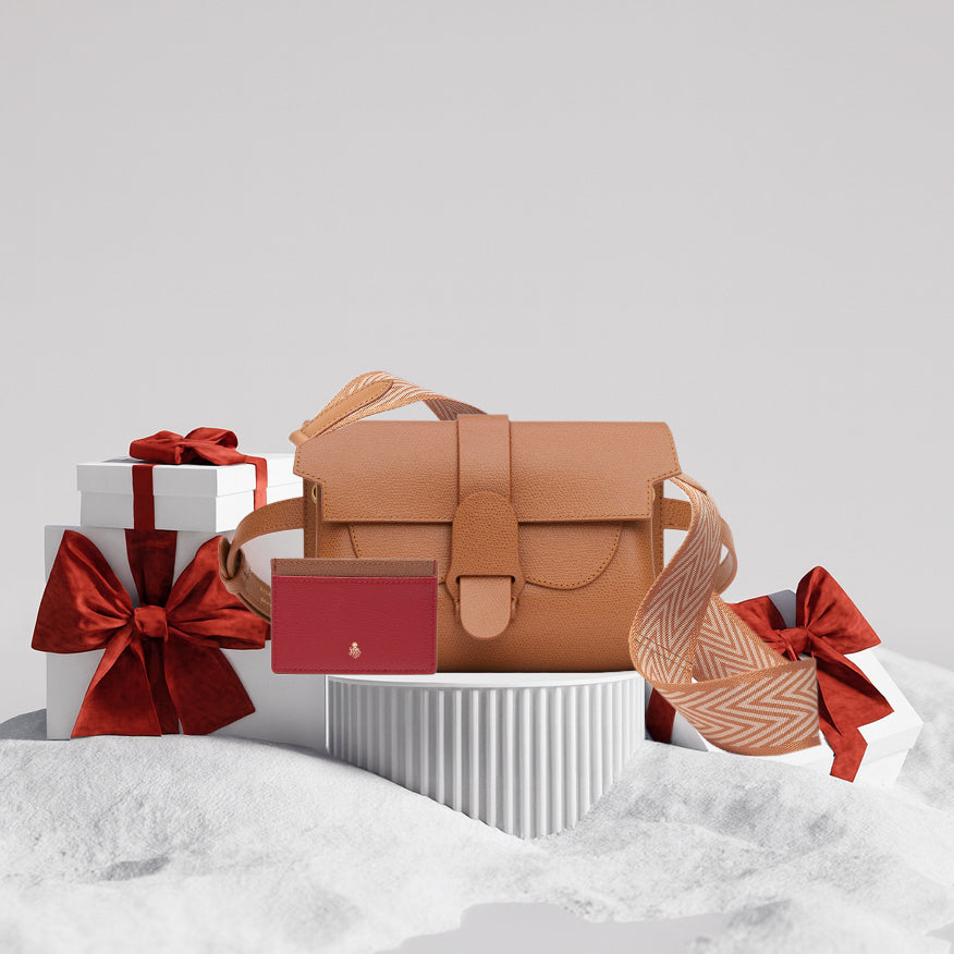 Aria Belt Bag Gift Set | Pebbled Chestnut