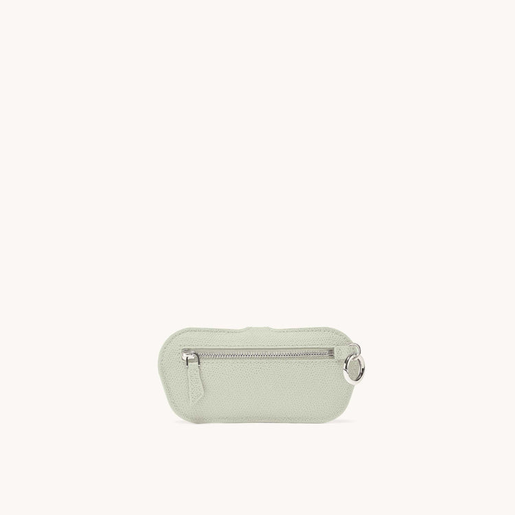 Lunettes case in mint back view.