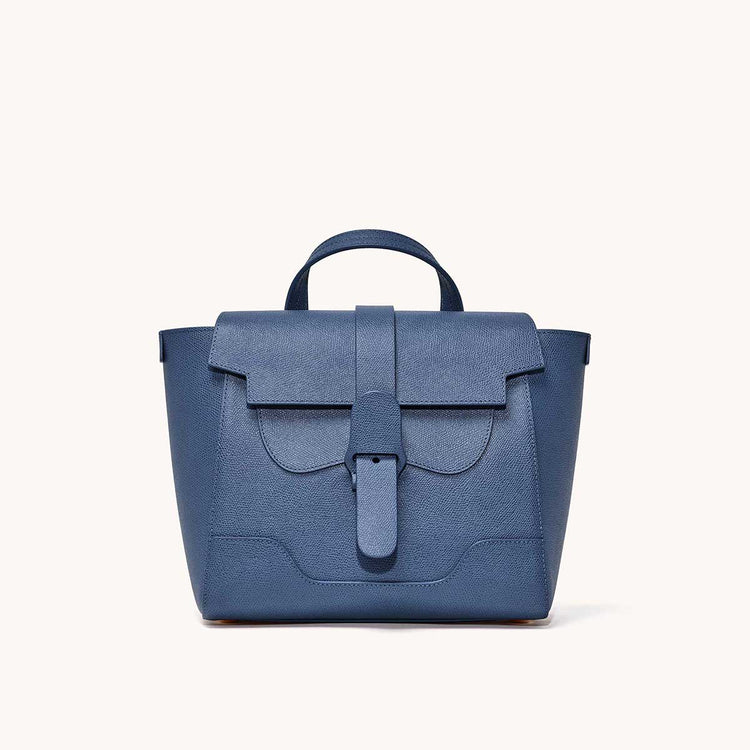 midi leather tote