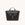 Midi Maestra Bag Pebbled Noir with Gold Hardware Front View