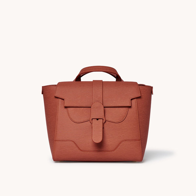 Midi Maestra Bag Vegan Terra Canyon with Gold Hardware Front View