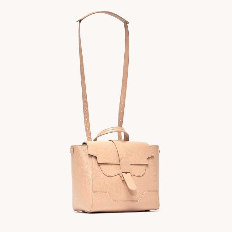 Midi Maestra Bag Dolce Butterscotch with Gold Hardware Quarter Angle to Front View