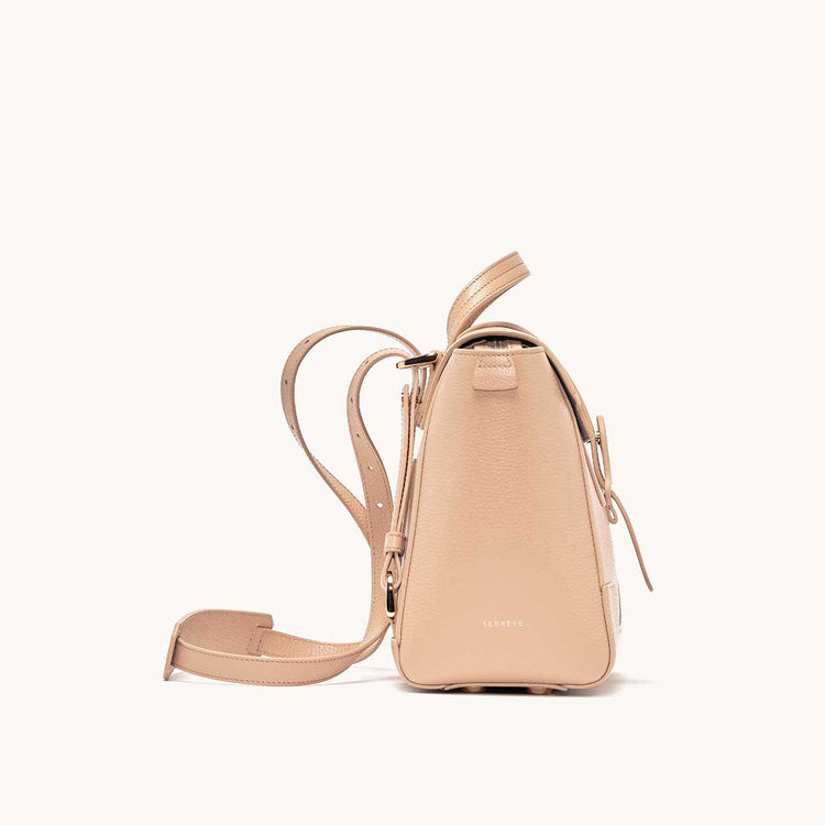 Midi Maestra Bag Dolce Butterscotch with Gold Hardware Side View