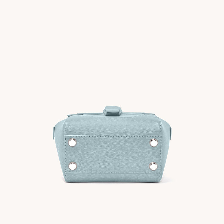 Mini Maestra Bag Mimosa Spearmint with Silver Hardware Bottom