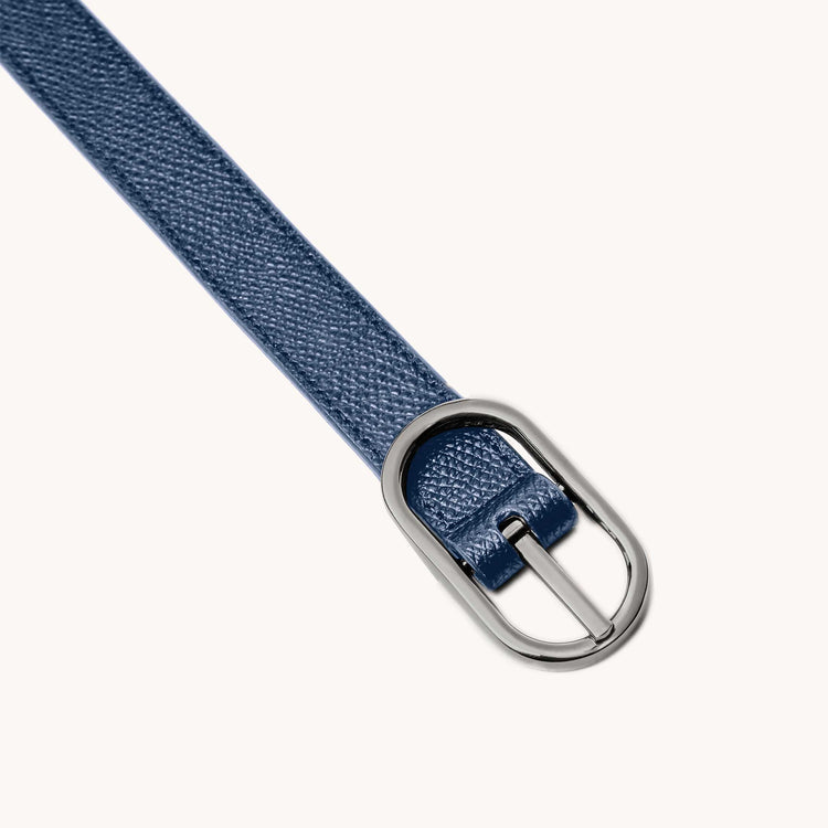 Reversible Shoulder Strap Colorblock Marine/Ice with Silver Hardware Detail Shot
