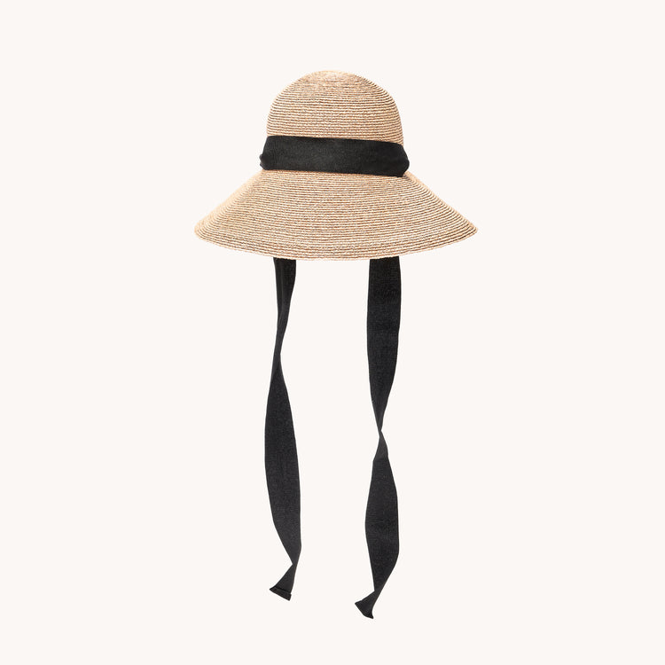 capri raffia hat front view