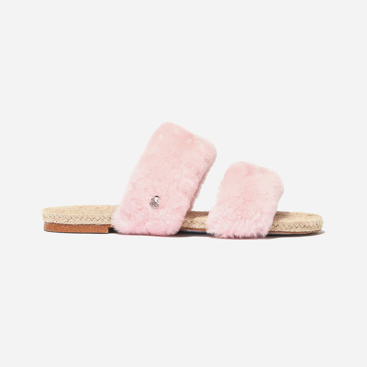 Shearling Sandal Orchid Small Side
