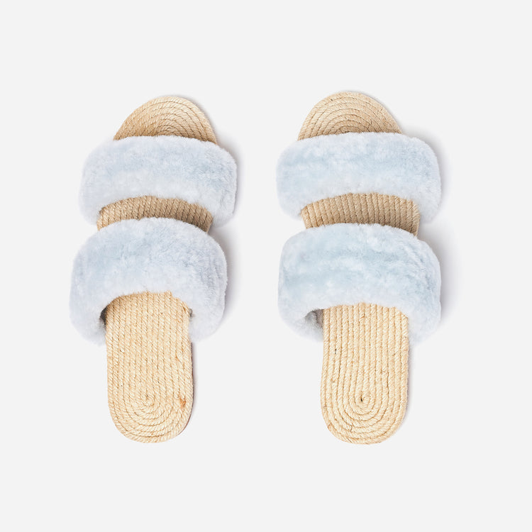 Pair of Shearling Sandal Pond Small Overhead Straight 
