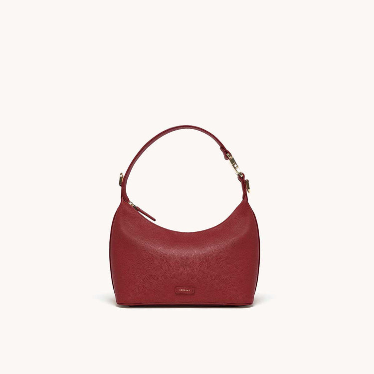 Strati Sporta Pebbled Merlot with Gold Hardware Front
