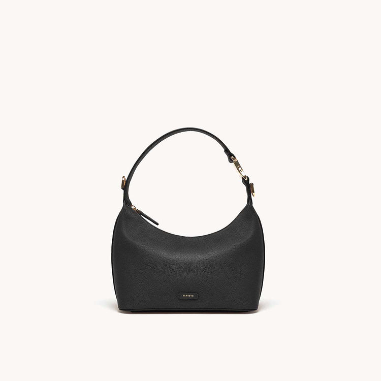 Strati Sporta Pebbled Noir with Gold Hardware Front

