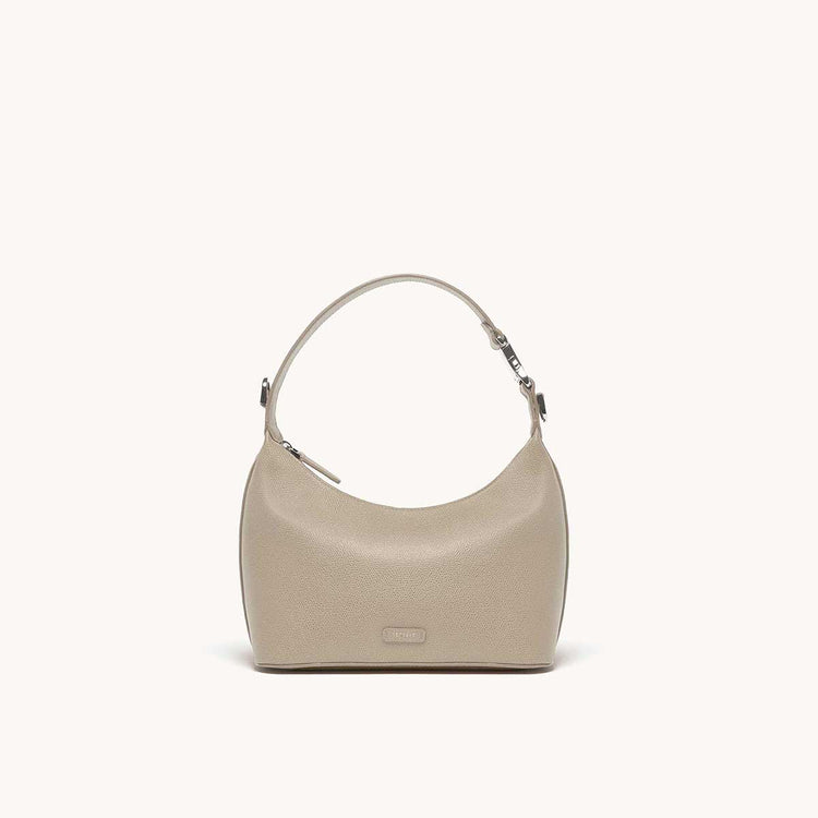 Strati Sporta Pebbled Sand with Silver Hardware Front
