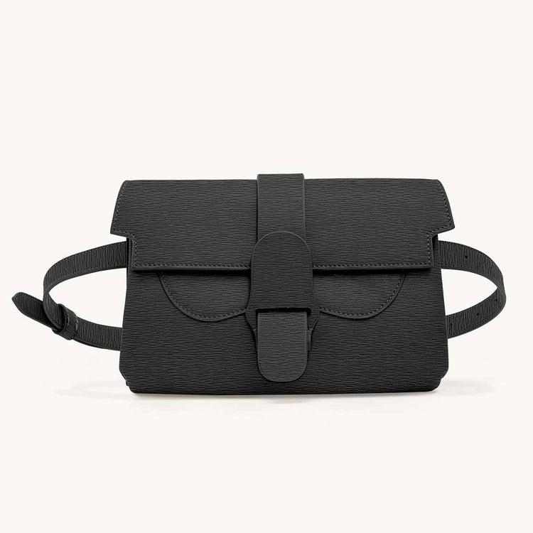 aria belt bag mimosa onyx front view