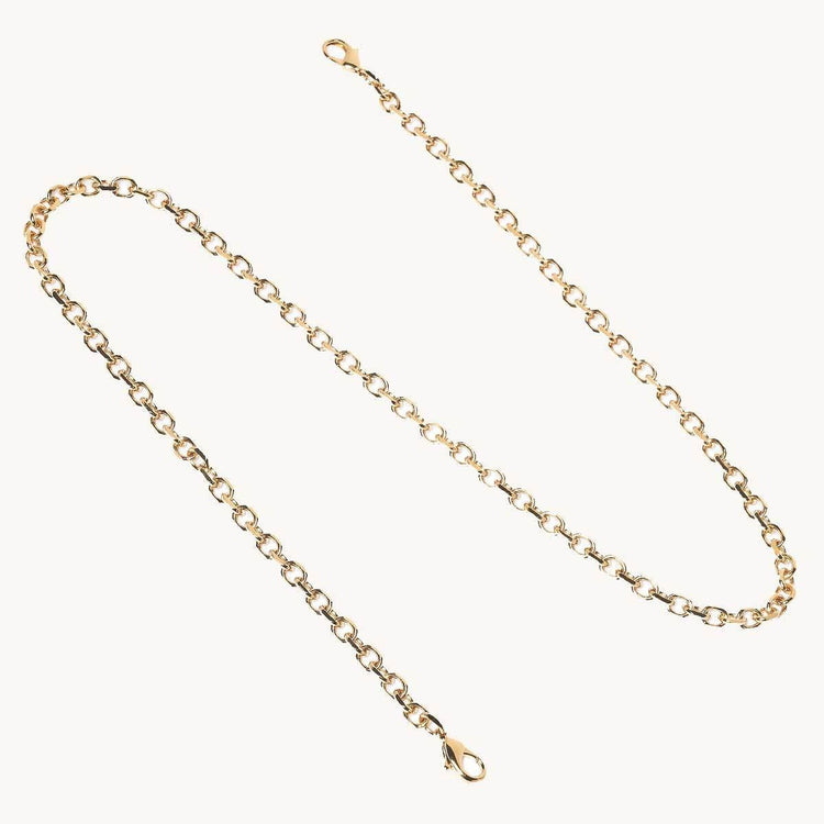 Beveled Shoulder Chain in Silver ($130 value)