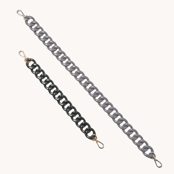 Twisted Braid Chain - Silver/Chrome Chain Luxury Strap for Petite Bags –  Mautto