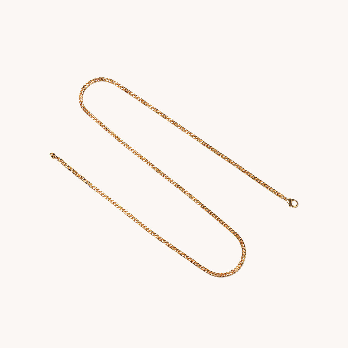 Flat Long Convertible Chain | Plated Brass